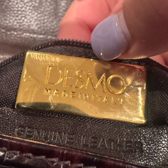 DESMO made in Italy genuine leather shoulder bag - Picture 3 of 6